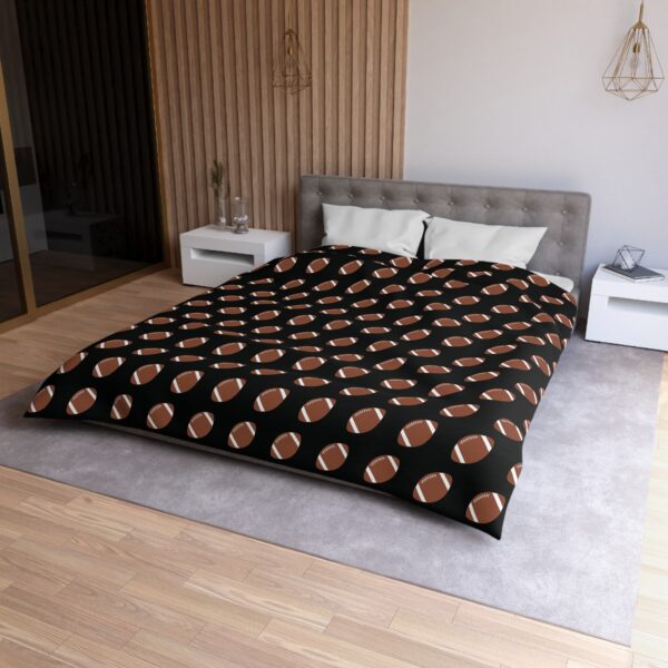 Black Football Duvet Cover - Image 3