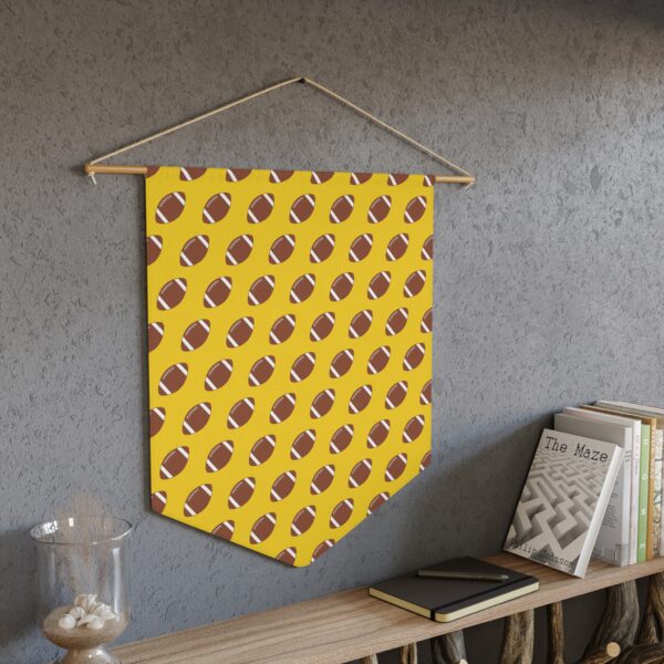 Yellow Football Pennant