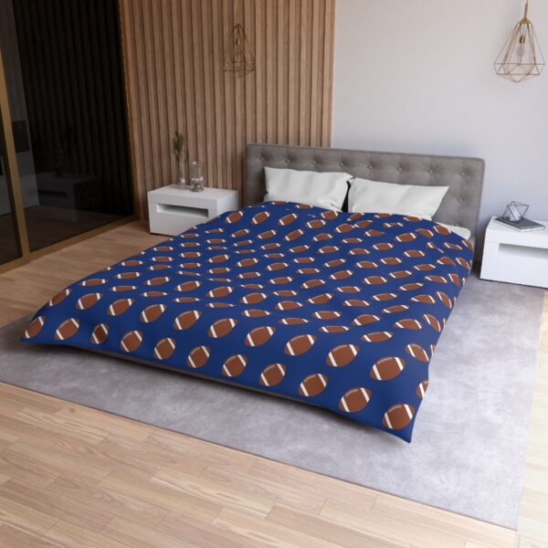 Blue Football Duvet Cover - Image 3