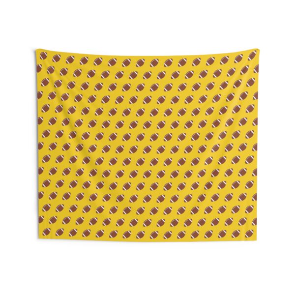 Yellow Football Wall Tapestry