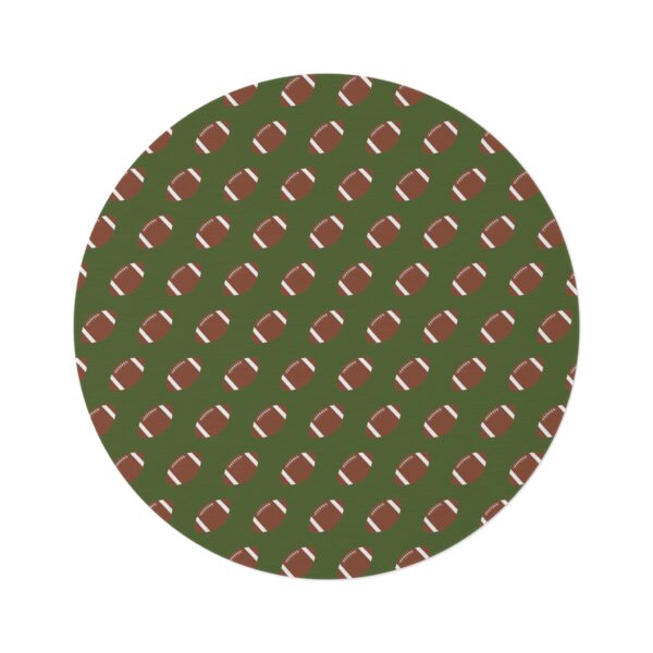 Green Football Rug - Image 2