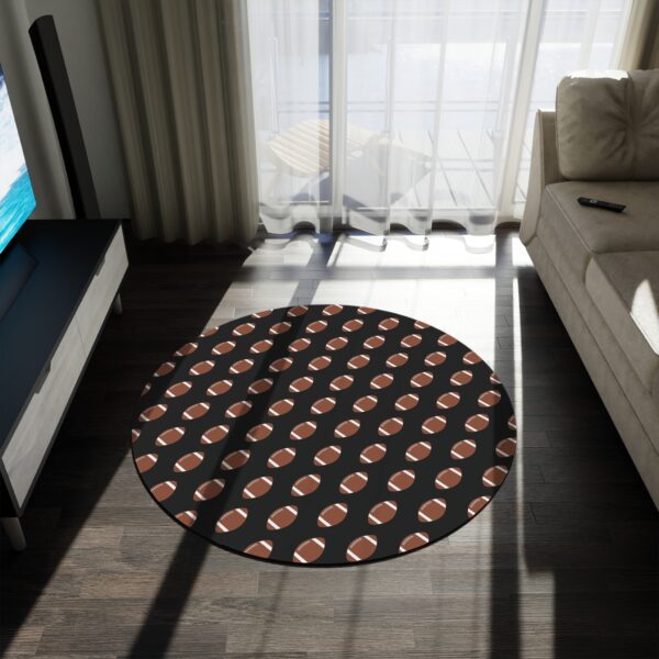 Black Football Rug - Image 4