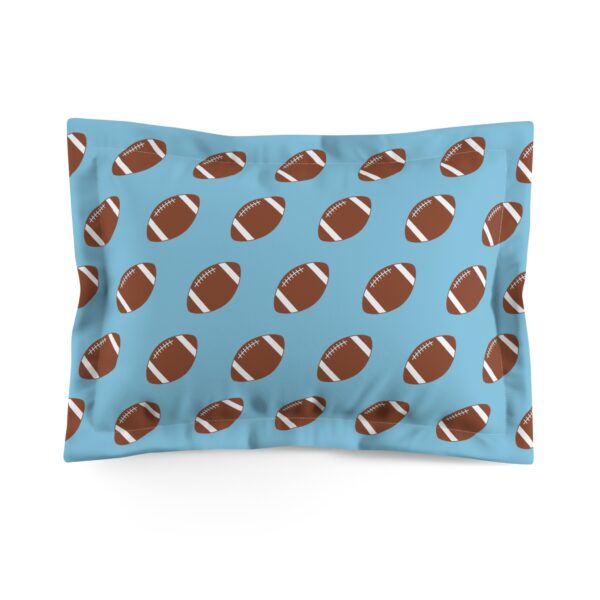 Blue Football Pillow Sham - Image 2