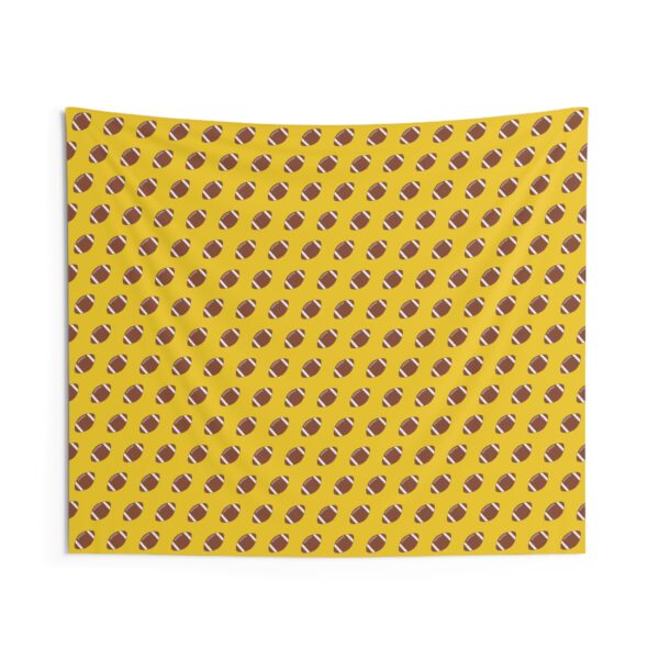 Yellow Football Wall Tapestry - Image 2