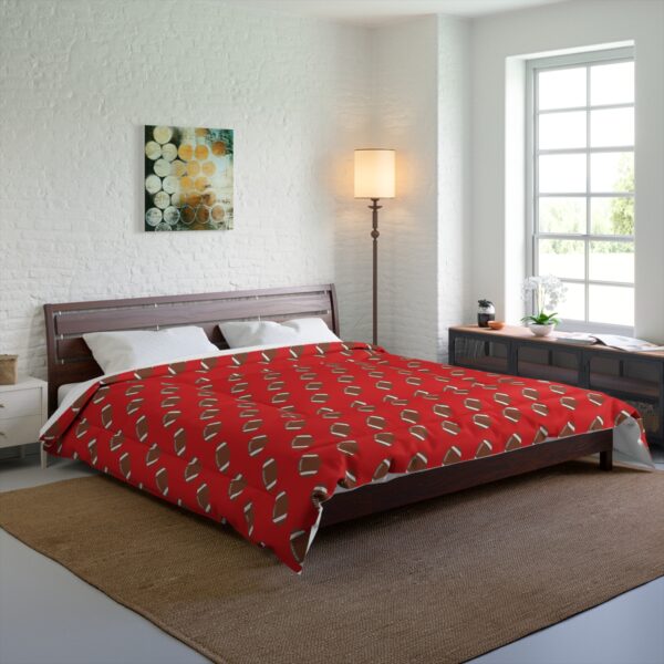 Red Football Comforter