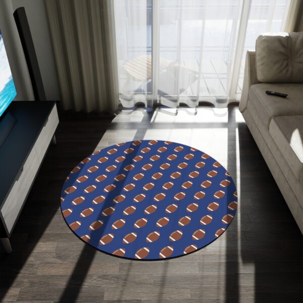 Blue Football Rug - Image 4