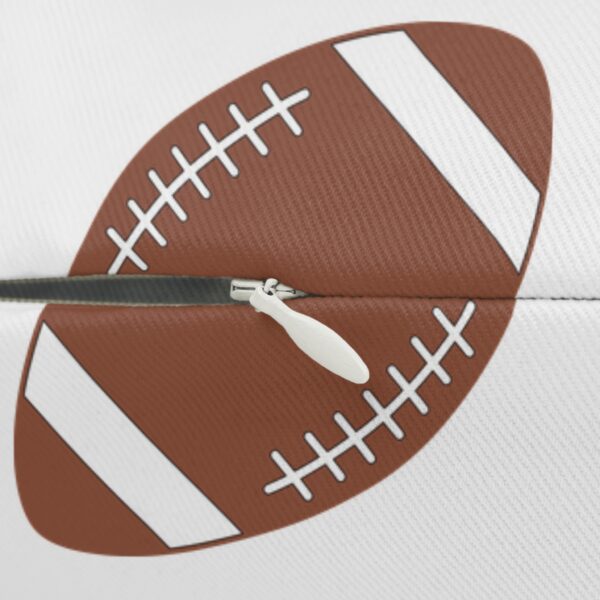 White Lumbar Football Pillow - Image 3