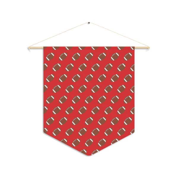 Red Football Pennant - Image 2